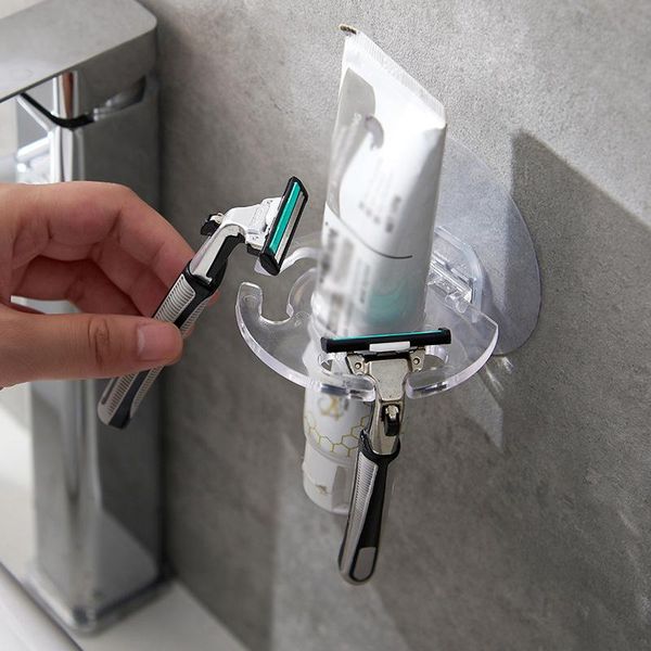hooks & rails 1pc toothbrush organizer shaver rack multicard slot self-adhesive wall mounted toothpaste holder kitchen bathroom accessories
hooks & rails 1pc toothbrush organizer shaver rack multicard slot self-adhesive wall mounted toothpaste holder kitchen bathroom accessories