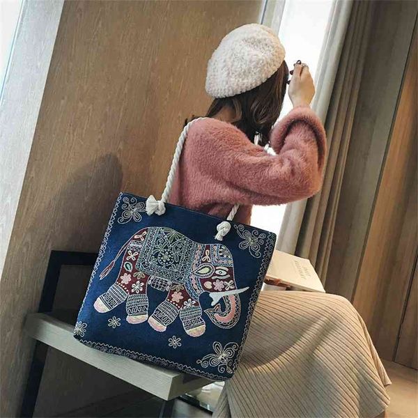handbagthai rope single shoulder women's double side new linen national style elephant tote embroidered baggg bag
handbagthai rope single shoulder women's double side new linen national style elephant tote embroidered baggg bag