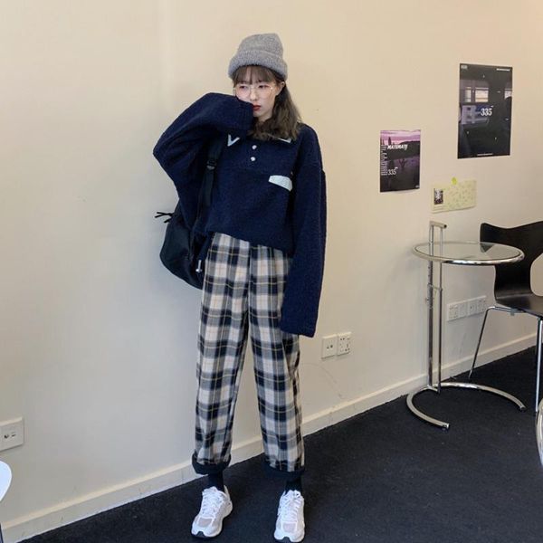 women's pants & capris cashmere thickened plaid wide leg casual children 2021 autumn / winter high waist loose slim versatile, Black;white
women's pants & capris cashmere thickened plaid wide leg casual children 2021 autumn / winter high waist loose slim versatile, Black;white