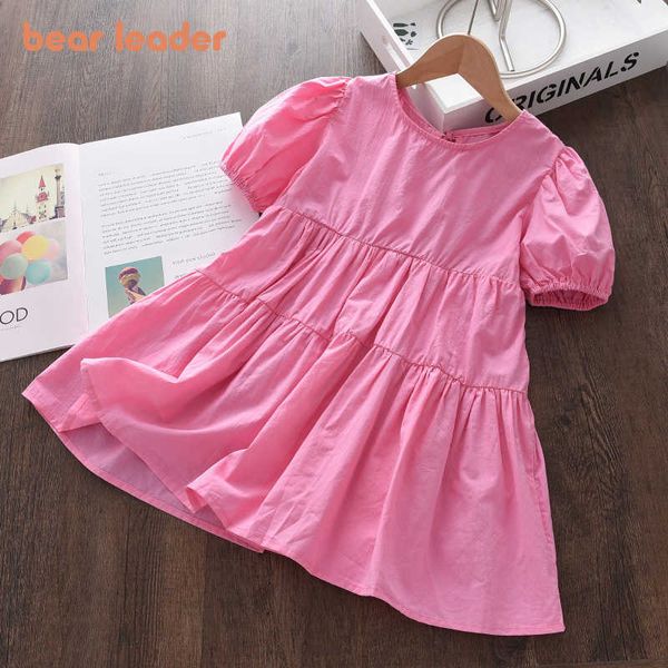 bear leader kids girls princess summer dresses fashion baby girl bowtie cute costumes children solid casual vestidos 2-6 years 210708, Red;yellow
bear leader kids girls princess summer dresses fashion baby girl bowtie cute costumes children solid casual vestidos 2-6 years 210708, Red;yellow