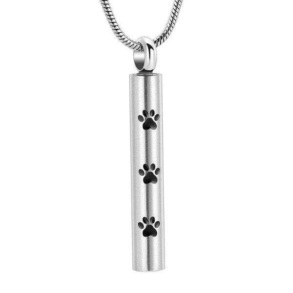 pendant necklaces dog/pet print cylinder cremation urn necklace for ashes stainless steel memorial keepsake jewelry, Silver
pendant necklaces dog/pet print cylinder cremation urn necklace for ashes stainless steel memorial keepsake jewelry, Silver