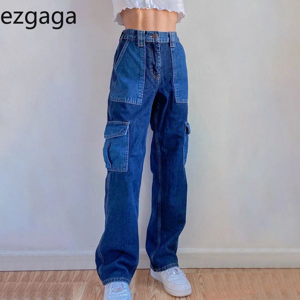 ezgaga women jeans pockets patchwork contrast streetwear denim joggers loose high waist jeans hip hop trouser ladies pants 210430, Blue
ezgaga women jeans pockets patchwork contrast streetwear denim joggers loose high waist jeans hip hop trouser ladies pants 210430, Blue