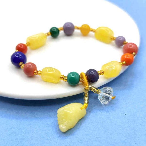 chinese-style products spring and summer honey wax duobao mixed with single loop bracelet five elements energy crystal
chinese-style products spring and summer honey wax duobao mixed with single loop bracelet five elements energy crystal