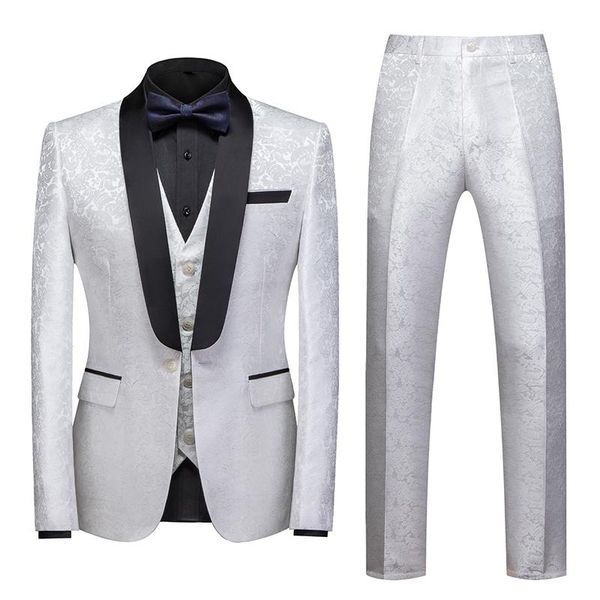 (jackets+vest+pants) 2021 suit male spring and autumn high-end custom business blazers three-piece men groom dress s-6xl men's suits, White;black
(jackets+vest+pants) 2021 suit male spring and autumn high-end custom business blazers three-piece men groom dress s-6xl men's suits, White;black