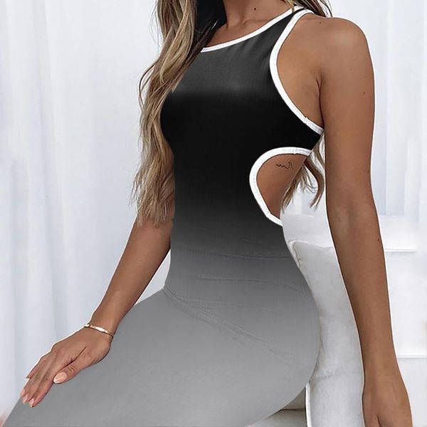 women's swimwear cut out dress women bodycon sleeveless party dresses clubwear backless gradient sundress summer female vestidos robe, White;black
women's swimwear cut out dress women bodycon sleeveless party dresses clubwear backless gradient sundress summer female vestidos robe, White;black