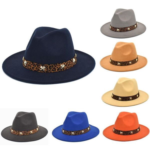 wide brim hats british retro multifunction jazz cap leopard print stretch ribbon woolen hat eaves shopping festival performance, Blue;gray
wide brim hats british retro multifunction jazz cap leopard print stretch ribbon woolen hat eaves shopping festival performance, Blue;gray