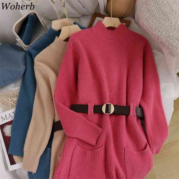 chic turtleneck long sweater dress women autumn winter straight es belt female casual loose knit robe 210519, Black;gray
chic turtleneck long sweater dress women autumn winter straight es belt female casual loose knit robe 210519, Black;gray