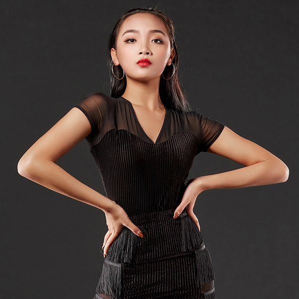 dance for women performance costume v-neck shirt cha rumba / samba ballroom clothes latin wear dqs1009, Black;red
dance for women performance costume v-neck shirt cha rumba / samba ballroom clothes latin wear dqs1009, Black;red