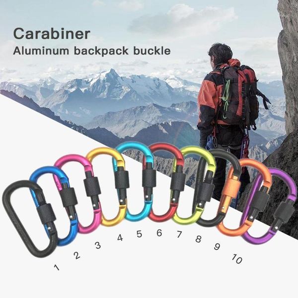 outdoor climbing aluminium alloy d shape buckle carabiner survial key chain climb hook clip backpack keychain 1pcs random cords, slings and1
outdoor climbing aluminium alloy d shape buckle carabiner survial key chain climb hook clip backpack keychain 1pcs random cords, slings and1