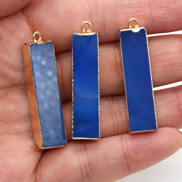 charms natural stone blue rectangular pendant 1pcs for diy necklace jewelry finding accessories, Bronze;silver
charms natural stone blue rectangular pendant 1pcs for diy necklace jewelry finding accessories, Bronze;silver