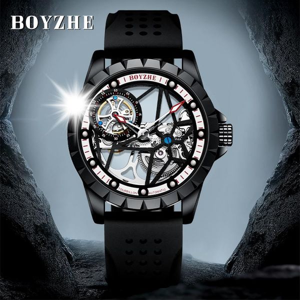 wristwatches boyzhe original men's mechanical watches hollow-out automatic machine watch men creative waterproof design relogio masculi, Slivery;brown
wristwatches boyzhe original men's mechanical watches hollow-out automatic machine watch men creative waterproof design relogio masculi, Slivery;brown