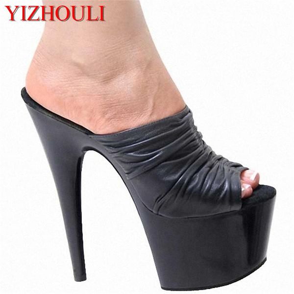 slippers black fish mouth 15 cm high heel sandals, women's fashion slippers, stage show,
slippers black fish mouth 15 cm high heel sandals, women's fashion slippers, stage show,
