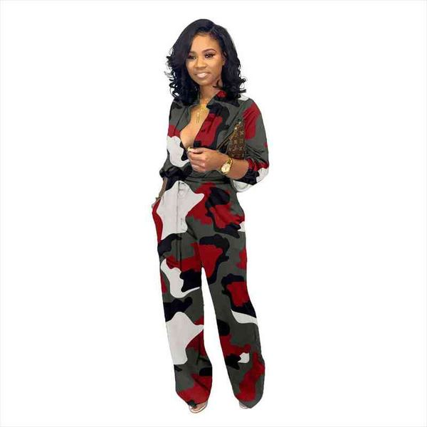 camo print women jumpsuit autumn long sleeve wide leg pants elegant rompers casual loose plus size overalls with pocket, Black;white
camo print women jumpsuit autumn long sleeve wide leg pants elegant rompers casual loose plus size overalls with pocket, Black;white