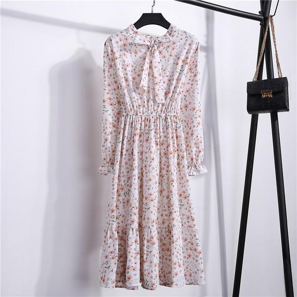 elegant dress flower print long sleeve bow high waist shirt 2021 women casual spring vintage summer midi vestidos dresses, Black;gray
elegant dress flower print long sleeve bow high waist shirt 2021 women casual spring vintage summer midi vestidos dresses, Black;gray