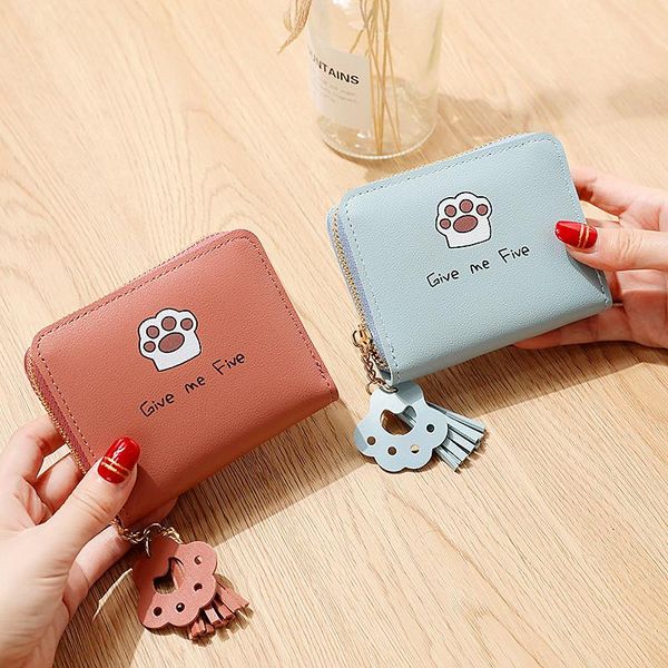 wallets 2021 small cute wallet tassel women lady short leather zipper candy color female purse clutch carteira feminia, Red;black
wallets 2021 small cute wallet tassel women lady short leather zipper candy color female purse clutch carteira feminia, Red;black