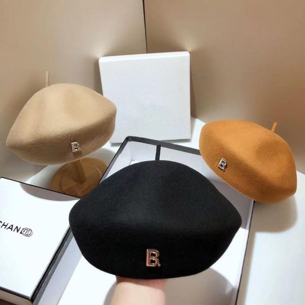ball caps autumn and winter high-end wool beret ladies fashion korean goddess big-name painter hat solid color metal letter landlord, Blue;gray
ball caps autumn and winter high-end wool beret ladies fashion korean goddess big-name painter hat solid color metal letter landlord, Blue;gray