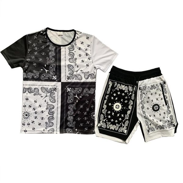 men's tracksuits summer mens black white patchwork short sleeve t-shirt shorts sets vintage ethnic print male tshirts 2 piece set koszu, Gray
men's tracksuits summer mens black white patchwork short sleeve t-shirt shorts sets vintage ethnic print male tshirts 2 piece set koszu, Gray