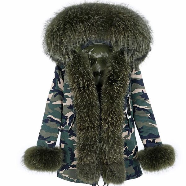women's fur & faux natural real raccoon coat jacket leader hooded short parka long camouflage 2021 women winter, Black
women's fur & faux natural real raccoon coat jacket leader hooded short parka long camouflage 2021 women winter, Black