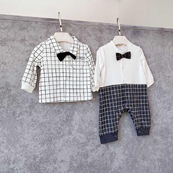 spring baby boy romper handsome plaid shirt romper gentleman romper baby boy outfit 210701, Blue
spring baby boy romper handsome plaid shirt romper gentleman romper baby boy outfit 210701, Blue
