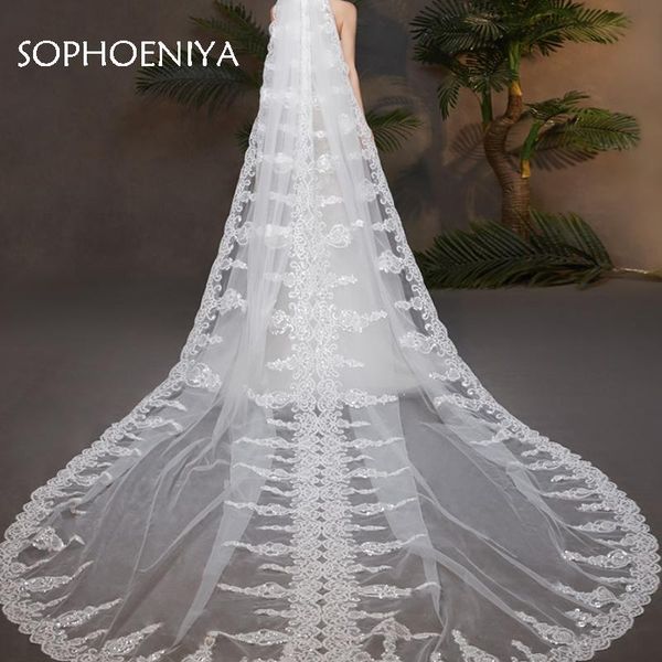 bridal veils arrival long veil single layer applique edge wedding white or ivory 3 meter with comb accessories, Black
bridal veils arrival long veil single layer applique edge wedding white or ivory 3 meter with comb accessories, Black