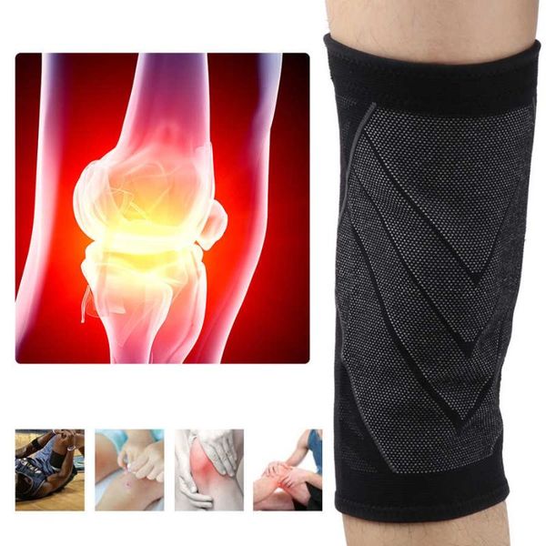 pair durable black general outdoor sports knee guard elastic knitting kneepad for football basketball safety equipment elbow & pads, Black;gray
pair durable black general outdoor sports knee guard elastic knitting kneepad for football basketball safety equipment elbow & pads, Black;gray
