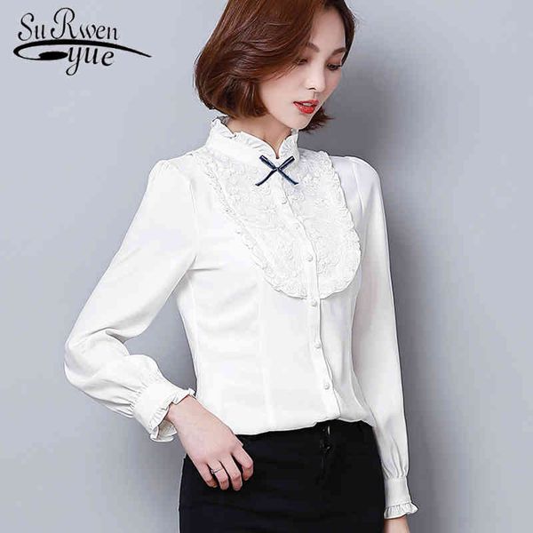 fashion women blouses lace shirt office lady long sleeve and blouse chiffon causal feminine clothes 1088 40 210521, White
fashion women blouses lace shirt office lady long sleeve and blouse chiffon causal feminine clothes 1088 40 210521, White