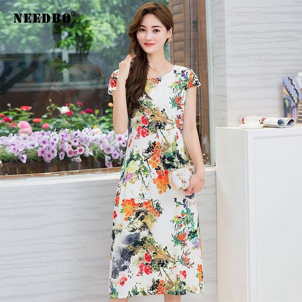 casual dresses needbo summer dress women vestidos aline big size 5xl elegint short sleeve print floral oversize ladies, Black;gray
casual dresses needbo summer dress women vestidos aline big size 5xl elegint short sleeve print floral oversize ladies, Black;gray