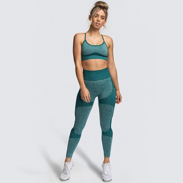 yoga outfit two pcs set vest suit women seamless sports running fitness bra high waist leggings tracksuit workout gym clothes 
yoga outfit two pcs set vest suit women seamless sports running fitness bra high waist leggings tracksuit workout gym clothes