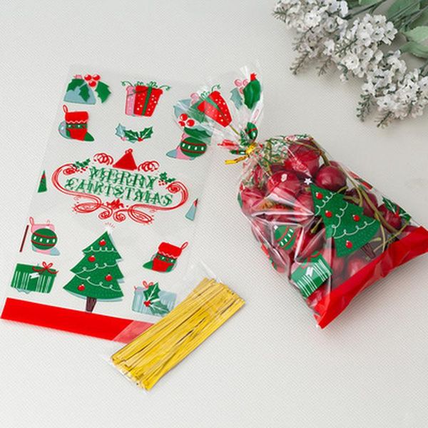 gift wrap 100pcs merry christmas baking packaging plastic bags santa claus snowman snack candy storage bag cookies
gift wrap 100pcs merry christmas baking packaging plastic bags santa claus snowman snack candy storage bag cookies