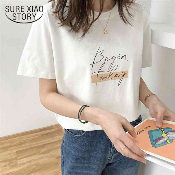 summer short sleeve loose female casual o-neck letter print women t-shirt white shirt cotton ladies clothing 13449 210421
summer short sleeve loose female casual o-neck letter print women t-shirt white shirt cotton ladies clothing 13449 210421