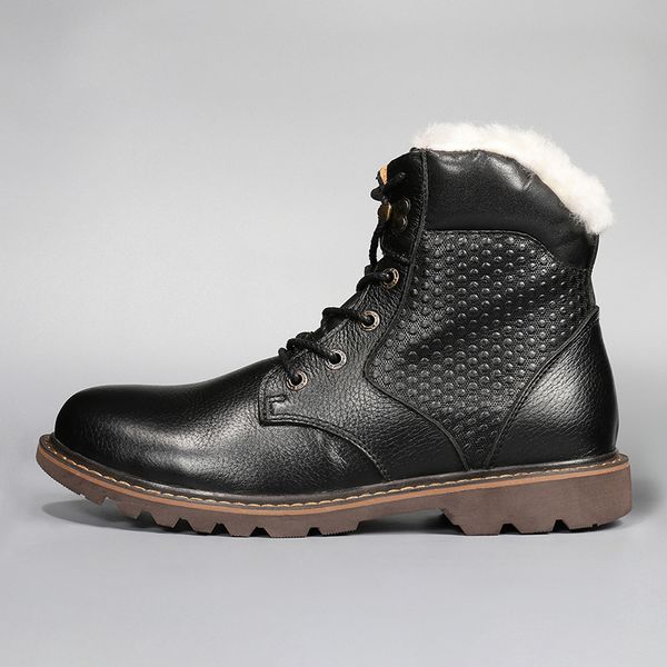 natural wool men winter boots size 3648 warmest genuine leather russian style men snow boots #ym1570, Black
natural wool men winter boots size 3648 warmest genuine leather russian style men snow boots #ym1570, Black