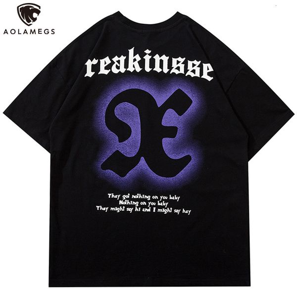 men's polos aolamegs male punk t-shirts graphic letter oversize casual t-shirt retro simple tall legal street hipster streetwear, White;black
men's polos aolamegs male punk t-shirts graphic letter oversize casual t-shirt retro simple tall legal street hipster streetwear, White;black