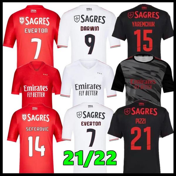 21 22 fans + player version benfica soccer jersey seferovic waldschmidt everton pizzi rafa darwin g.ramos 2021 2022 home away men +kids kit, Black;yellow
21 22 fans + player version benfica soccer jersey seferovic waldschmidt everton pizzi rafa darwin g.ramos 2021 2022 home away men +kids kit, Black;yellow
