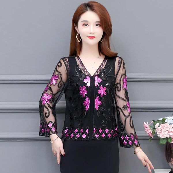women's vests 2021 summer short mesh embroidery shawl coat fashion v-neck perspective long sleeve sequins sun protection women shirt, Black;white
women's vests 2021 summer short mesh embroidery shawl coat fashion v-neck perspective long sleeve sequins sun protection women shirt, Black;white
