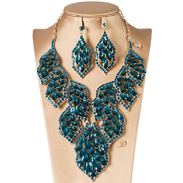 earrings & necklace fashion jewellery crystal bridal jewelry sets for brides party wedding costume accessories decoration, Silver
earrings & necklace fashion jewellery crystal bridal jewelry sets for brides party wedding costume accessories decoration, Silver