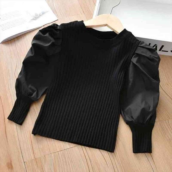 girls puff sleeve t shirt spring childrens fashion long baby wearing knitwear kids bottoming, Blue
girls puff sleeve t shirt spring childrens fashion long baby wearing knitwear kids bottoming, Blue