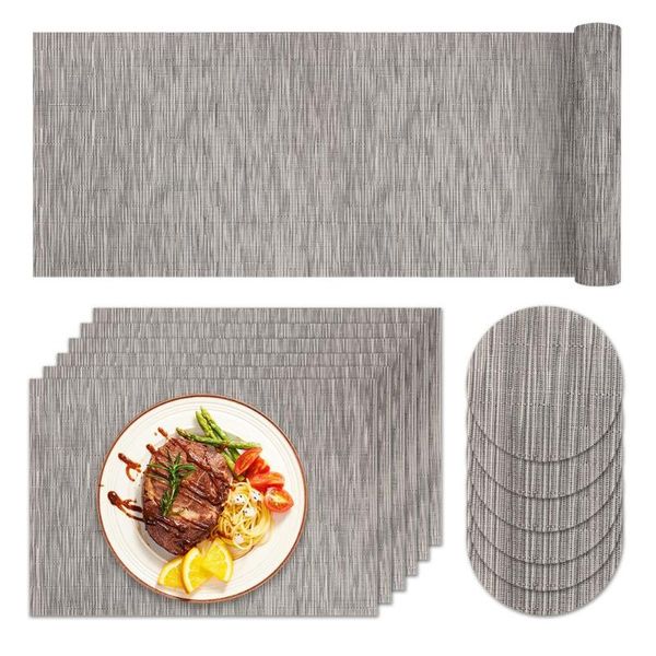 mats & pads rectangle pvc placemat set vertical stripes coasters bowl pad modern insulation placemats table kitchen decoration accessor
mats & pads rectangle pvc placemat set vertical stripes coasters bowl pad modern insulation placemats table kitchen decoration accessor
