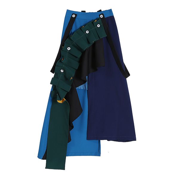ladies fashionable woman flowy hemline midi scarf skirt high waist cut women's skirts a394, Black
ladies fashionable woman flowy hemline midi scarf skirt high waist cut women's skirts a394, Black