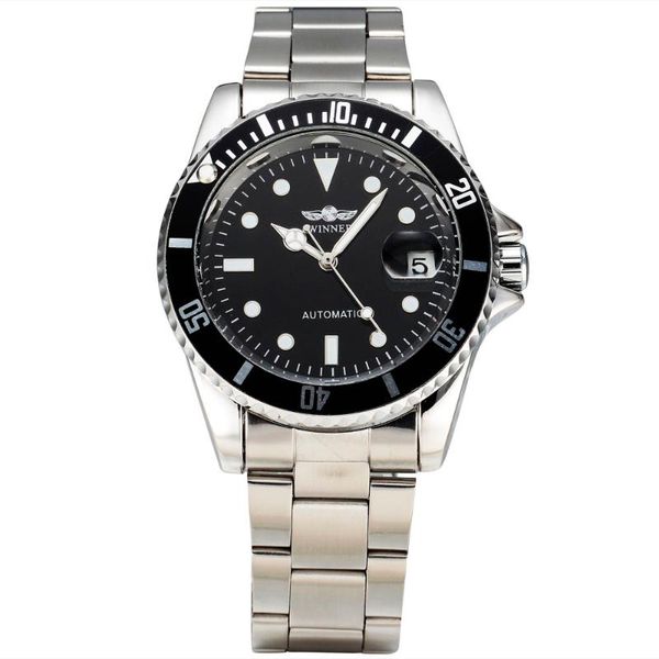 classic steel band chronograph design rotate case calendar watches men male dress mechanical automatic wristwatch wristwatches, Slivery;brown
classic steel band chronograph design rotate case calendar watches men male dress mechanical automatic wristwatch wristwatches, Slivery;brown
