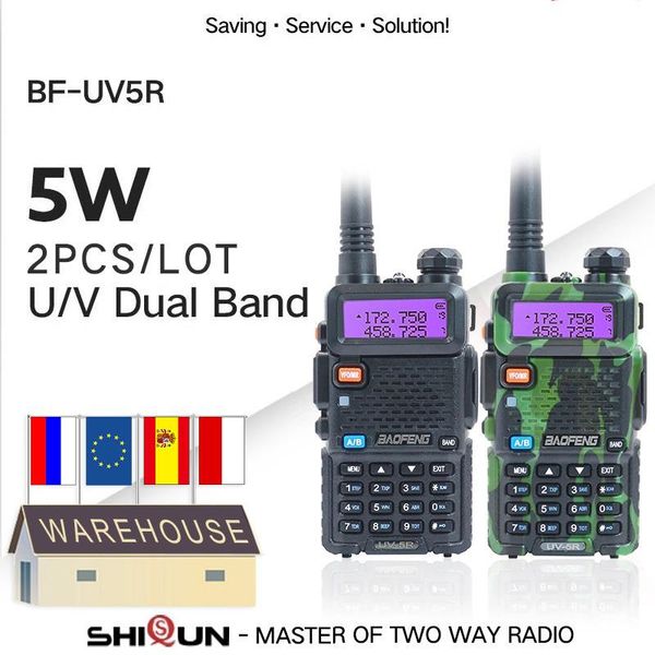 walkie talkie 2 stuks baofeng bf-uv5r amateur radio portable pofung uv-5r 5w vhf/uhf dual band twee way uv 5r cb
walkie talkie 2 stuks baofeng bf-uv5r amateur radio portable pofung uv-5r 5w vhf/uhf dual band twee way uv 5r cb