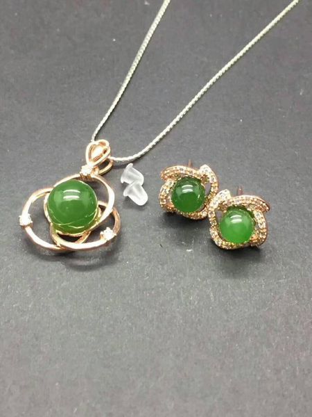 bracelet, earrings & necklace natural jade beads and hetian boutique 6-8mm 925 silver inlay pendant women jewelry set, Black
bracelet, earrings & necklace natural jade beads and hetian boutique 6-8mm 925 silver inlay pendant women jewelry set, Black