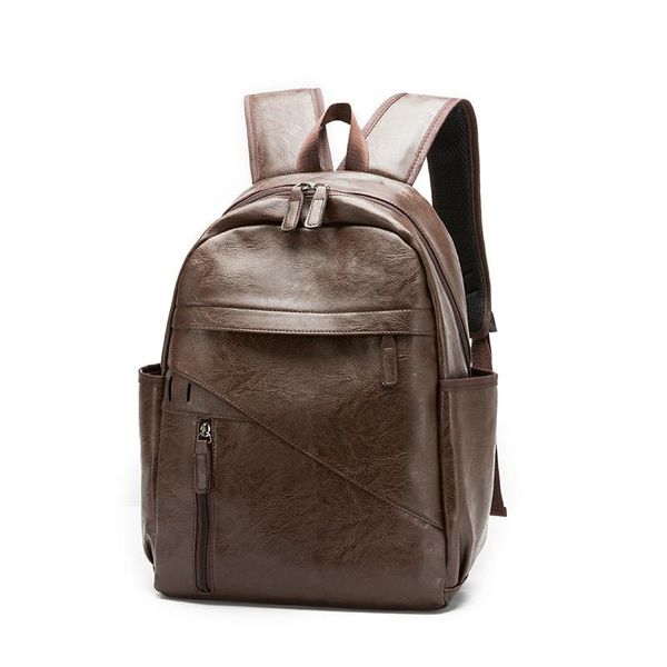 backpack portable solid color men travel male back pack waterproof pu leather bagpack sac a dos homme
backpack portable solid color men travel male back pack waterproof pu leather bagpack sac a dos homme