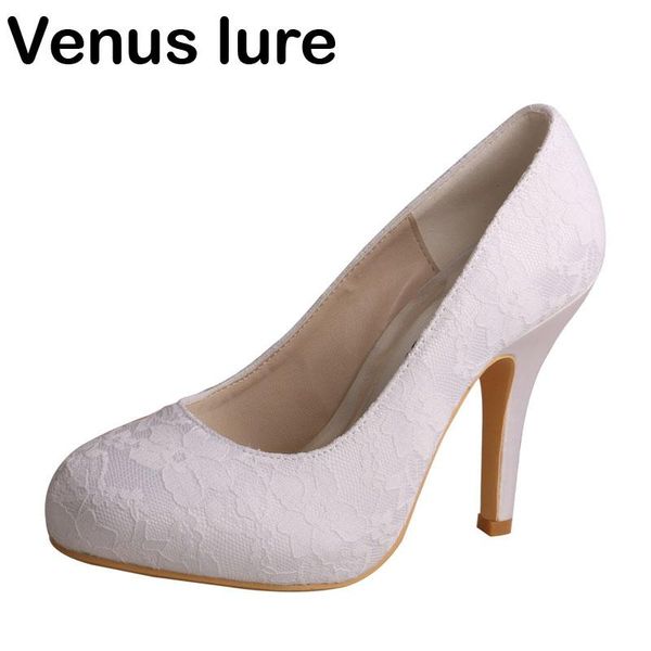 dress shoes platform for women wedding white lace ladies, Black