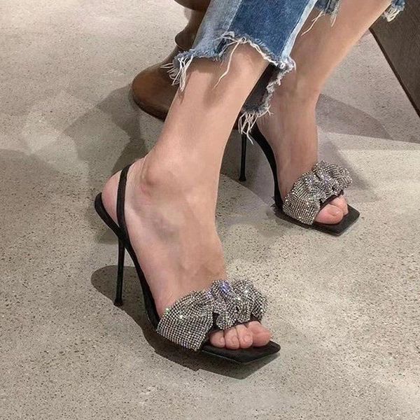 summer women high heel sandals bling crystal square head rhinestone elegant wedding party open toe dress shoes, Black
summer women high heel sandals bling crystal square head rhinestone elegant wedding party open toe dress shoes, Black