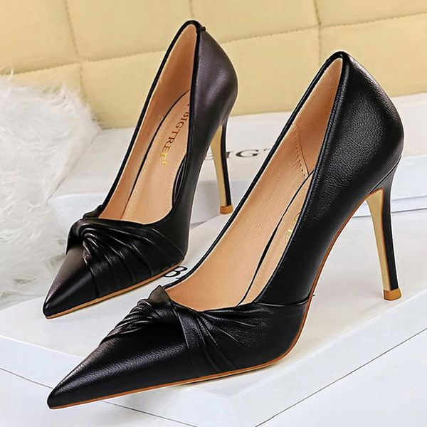 dress shoes bigtree spring woman pumps pu leather women heels stiletto fashion office high ladies plus size 43, Black
dress shoes bigtree spring woman pumps pu leather women heels stiletto fashion office high ladies plus size 43, Black
