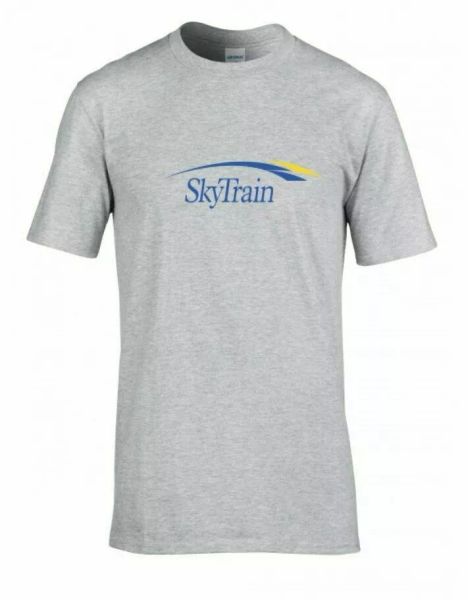 sky train retro logo tee railway vancouver canada metro train gray t-shirt, White;black
sky train retro logo tee railway vancouver canada metro train gray t-shirt, White;black