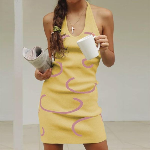 casual dresses bodycon dress women halter knitted backless mini sleeveless summer graphic print party club vestido de mujer, Black;gray
casual dresses bodycon dress women halter knitted backless mini sleeveless summer graphic print party club vestido de mujer, Black;gray