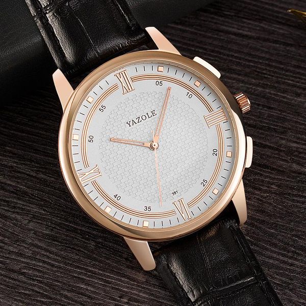 wristwatches yazole relogio masculino leather quartz men's watch waterproof business wrist, Slivery;brown
wristwatches yazole relogio masculino leather quartz men's watch waterproof business wrist, Slivery;brown