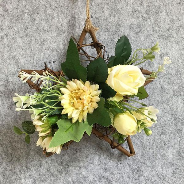 decorative flowers & wreaths rattan hoop pendant pentagram artificial flower wreath delicate wall window wedding garden hanging decor
decorative flowers & wreaths rattan hoop pendant pentagram artificial flower wreath delicate wall window wedding garden hanging decor