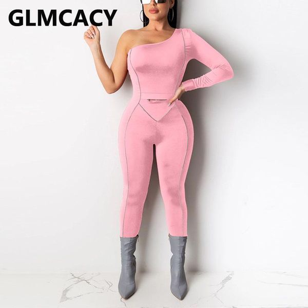 women one shoulder jumpsuit long sleeve solid bodycon overalls chic streetwear jumpsuits women's & rompers, Black;white
women one shoulder jumpsuit long sleeve solid bodycon overalls chic streetwear jumpsuits women's & rompers, Black;white